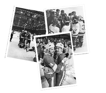 historic Cornell hockey game photo