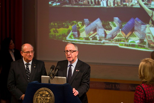Cornell President David Skorton and Technion President Peretz Lavie