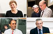 Cornell deans Kathryn Boor, Harry Katz, Alan Mathios and Soumitra Dutta 