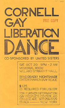 Gay Liberation Dance poster