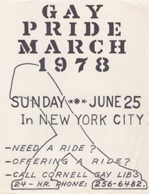 Gay Pride March poster