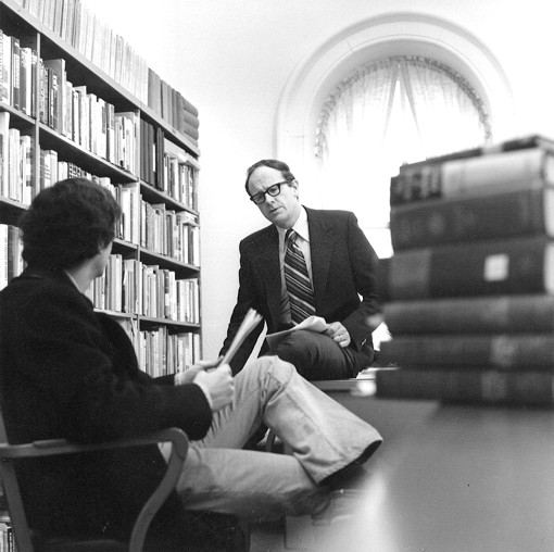Walter LaFeber with a student in 1973
