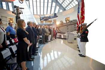 Ceremony for Rick Gannon at National Museum of the Marine Corps