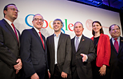 Pres conference at Google headquarters in NYC