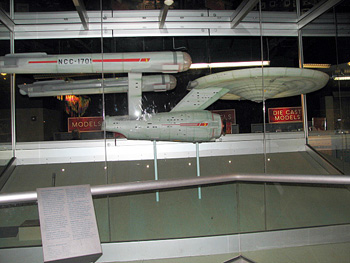 Star Trek Enterprise model on display at Smithsonian