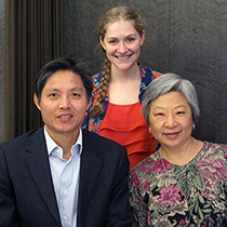 Jintu Fan, Caroline Delson and Alice Woo in Hong Kong in 2011