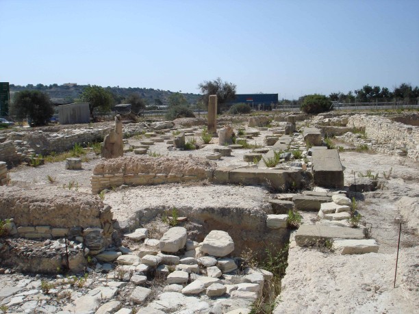 Part of the building complex at Kalavasos-Ayios Dhimitrios, Cyprus