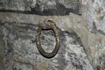 One of the blocker tie rings believed to be part of Ezra Cornells original barn