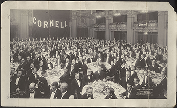 Cornell Club of New York dinner at Waldorf-Astoria Hotel, 1921