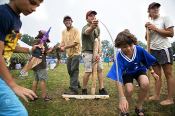 Primitive Pursuits staff members at GrassRoots Festival