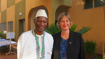 Workship leaders at West Africa Conference on the System of Rice Intensification