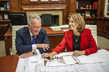 Sandy Weill and Laurie Glimcher