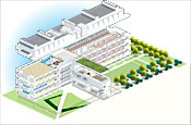 Exploded view of Weill Hall