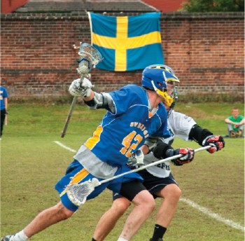 Sten Jernudd '14 on the field for Sweden