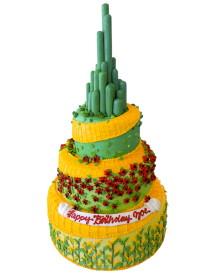 Wizard of Oz Emerald City cake