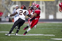 Nick Booker-Tandy in action for Big Red football